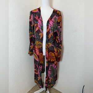 G.I.L.I. printed palm leaf sweater‎ size Medium